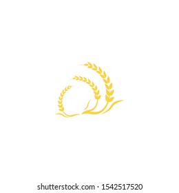 Agriculture wheat Logo Template vector icon design
