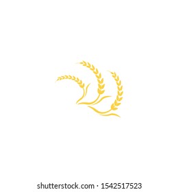 Agriculture wheat Logo Template vector icon design