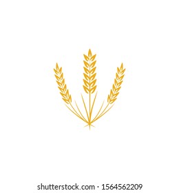 Agriculture Wheat logo template vector icon design