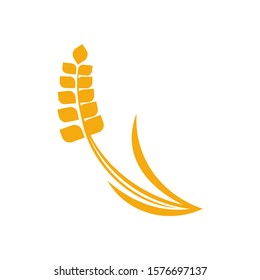 Agriculture Wheat logo template vector, Luxury Wheat Logo Concept, Icon Symbol