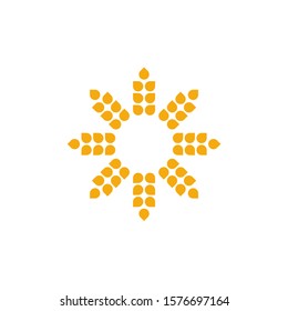 Agriculture Wheat logo template vector, Luxury Wheat Logo Concept, Icon Symbol