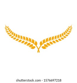 Agriculture Wheat logo template vector, Luxury Wheat Logo Concept, Icon Symbol
