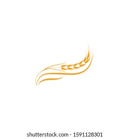 Agriculture Wheat logo template vector icon design