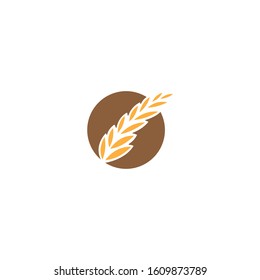Agriculture Wheat logo template vector Luxury Wheat Logo Concept Icon Symbol