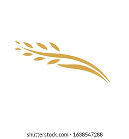 Agriculture wheat Logo Template vector icon design
