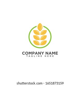 Agriculture wheat Logo Template vector icon design