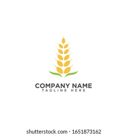 Agriculture wheat Logo Template vector icon design