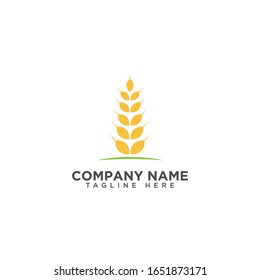 Agriculture wheat Logo Template vector icon design