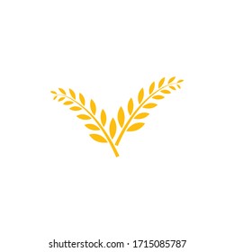 Agriculture wheat Logo Template vector icon design