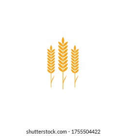 Vorlage für das Vektorsymbol von landwirtschaftlichen Weizen 