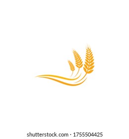 Agriculture wheat Logo Template vector icon design 