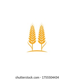 Agriculture wheat Logo Template vector icon design 