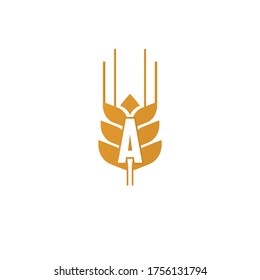 Agriculture Wheat Logo Template vector icon design