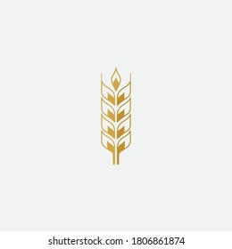 Agriculture wheat Logo Template vector icon design