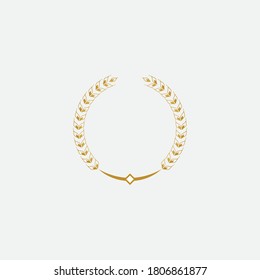 Agriculture wheat Logo Template vector icon design