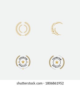 Agriculture wheat Logo Template vector icon design