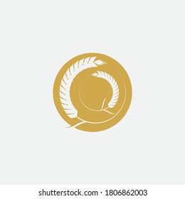 Agriculture wheat Logo Template vector icon design