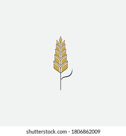 Vorlage für das Vektorsymbol von landwirtschaftlichen Weizen