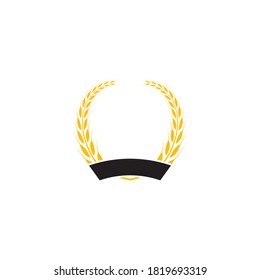 Agriculture wheat Logo Template vector icon design