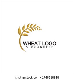 Agriculture Wheat logo template vector icon design