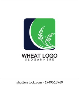 Agrarwheat-Logo-Vorlage, Vektorsymbol