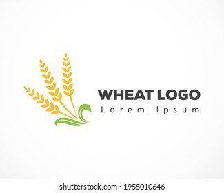 Agriculture Wheat Logo Template vector icon design