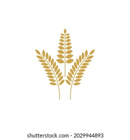Agriculture wheat Logo Template vector icon design