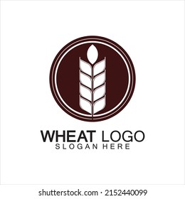 Agriculture Wheat logo template vector icon design