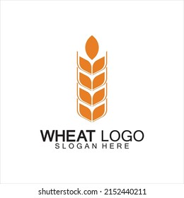 Agriculture Wheat logo template vector icon design