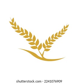 Agriculture wheat Logo Template vector icon design