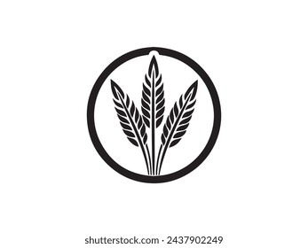 Agriculture wheat Logo Template vector icon design. Vector illustration.