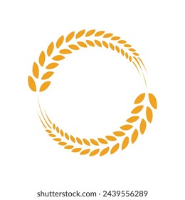 Agriculture wheat Logo Template vector icon design