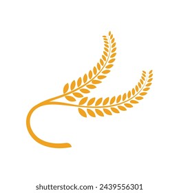 Agriculture wheat Logo Template vector icon design