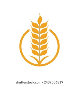 Agriculture wheat Logo Template vector icon design