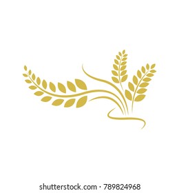 Agriculture wheat Logo Template vector icon design