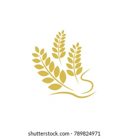 Agriculture wheat Logo Template vector icon design