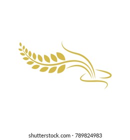 Agriculture wheat Logo Template vector icon design