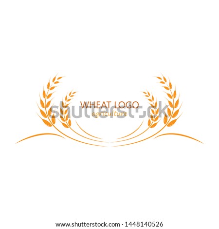 Agriculture wheat Logo Template vector icon design 