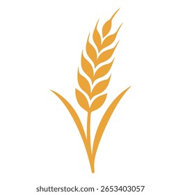 Ícone do vetor do logotipo de trigo agrícola. Logotipo do setor agrícola