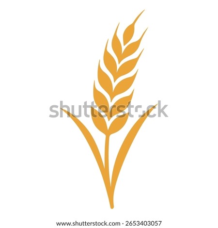 Agriculture wheat Logo vector icon. Agricultural industry logo