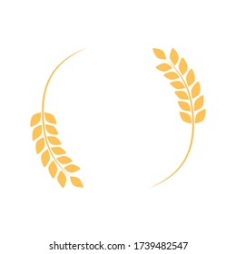 Agriculture Wheat Logo Vector Illustration Isolated Stock Vector ...