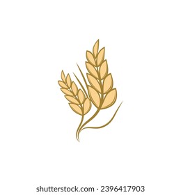 Agriculture wheat logo vector template symbol design