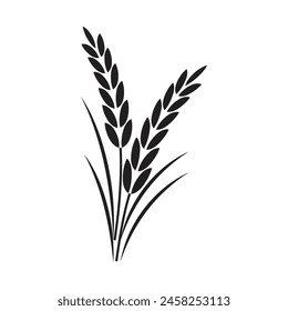 Agriculture wheat logo vector template and symbol