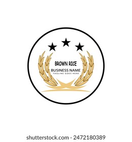 Agriculture wheat logo vector template and symbol