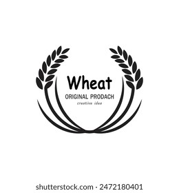Agriculture wheat logo vector template and symbol
