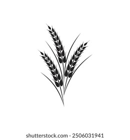 Landwirtschaft Weizen Logo, Vektorvorlage und Symbol