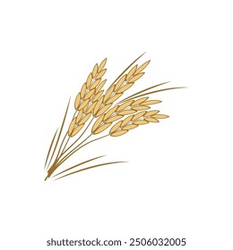 Landwirtschaft Weizen Logo, Vektorvorlage und Symbol