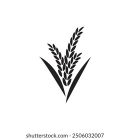 Agriculture wheat logo vector template and symbol