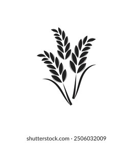 Agriculture wheat logo vector template and symbol