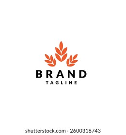 Agriculture wheat logo vector template and symbol